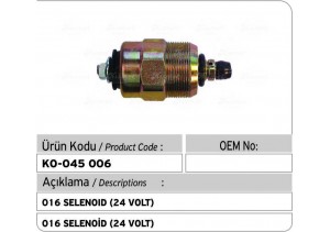 016 Selenoid (24 Volt)